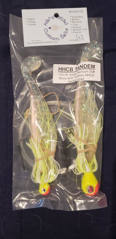Tandems w/6" shad- Classic Colors
