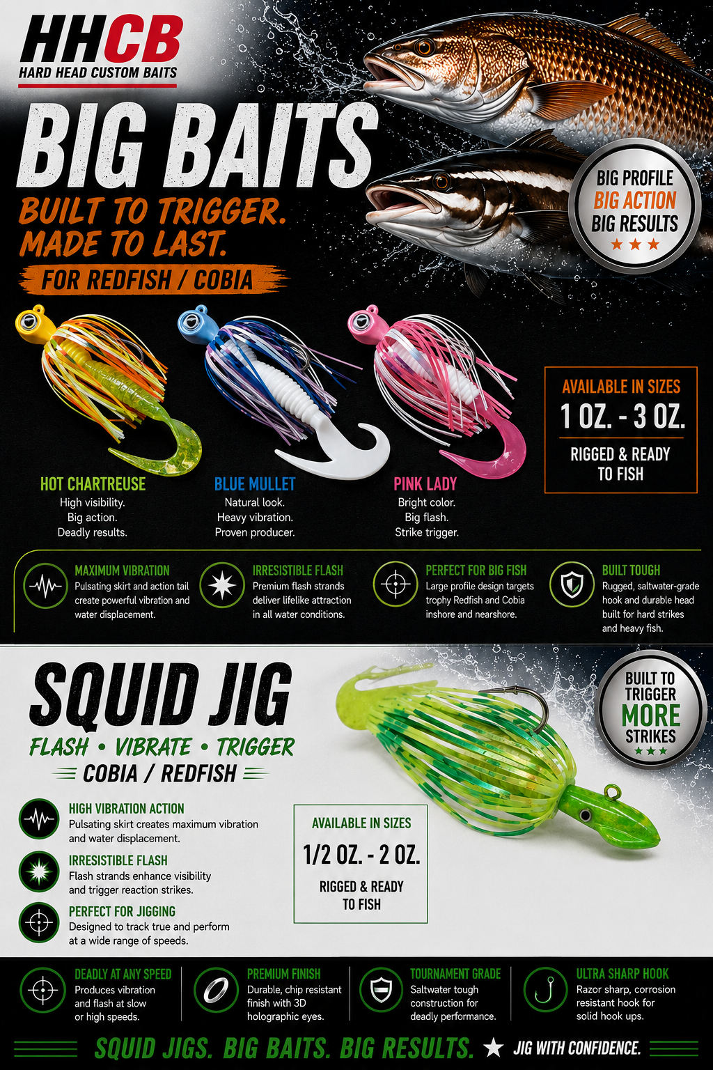Cobia / Redfish Jigs