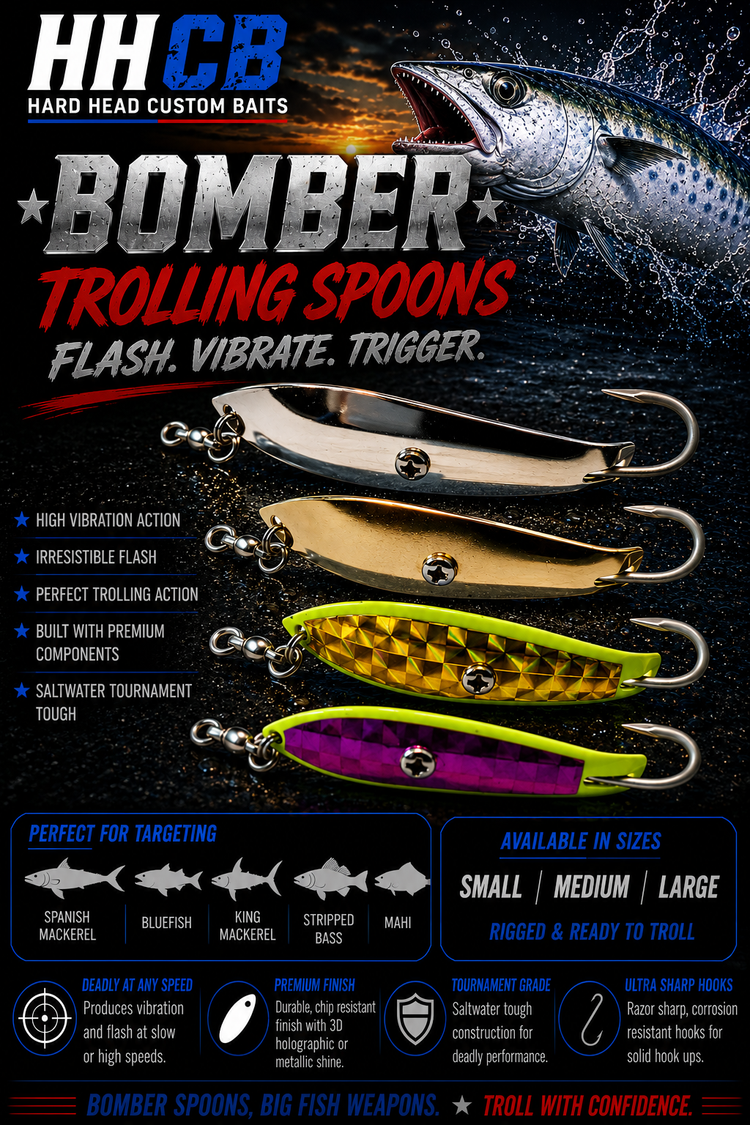 Bomber Trolling Spoons