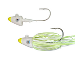 Shad Head Jig  "Pearl w/ Chartreuse Tip"