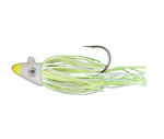 Shad Head Jig  "Pearl w/ Chartreuse Tip"