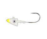 Shad Head Jig  "Pearl w/ Chartreuse Tip"