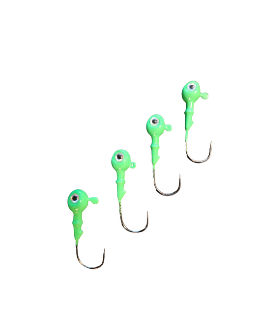 1/8 oz.  "Green" Perch Heads