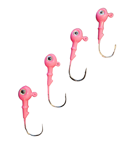 1/8 oz.  "Pink" Perch Heads