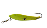 #2 "Chartreuse w/ Silver Glitter"  Bomber Trolling Spoons