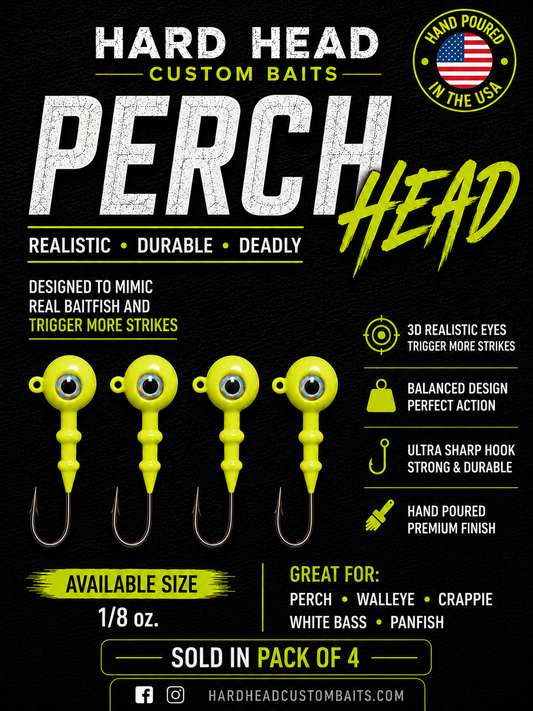 1/8 oz.  "Yellow" Perch Heads