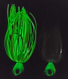 Tandems w/9" shad - Glow Yellow or Glow Green